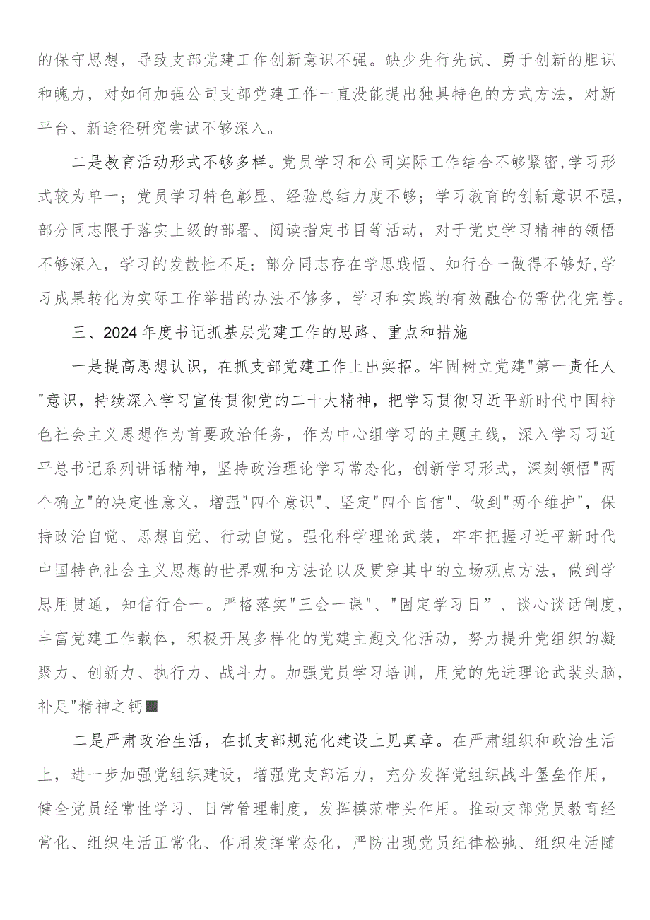 党支部书记抓基层党建工作述职报告.docx_第2页