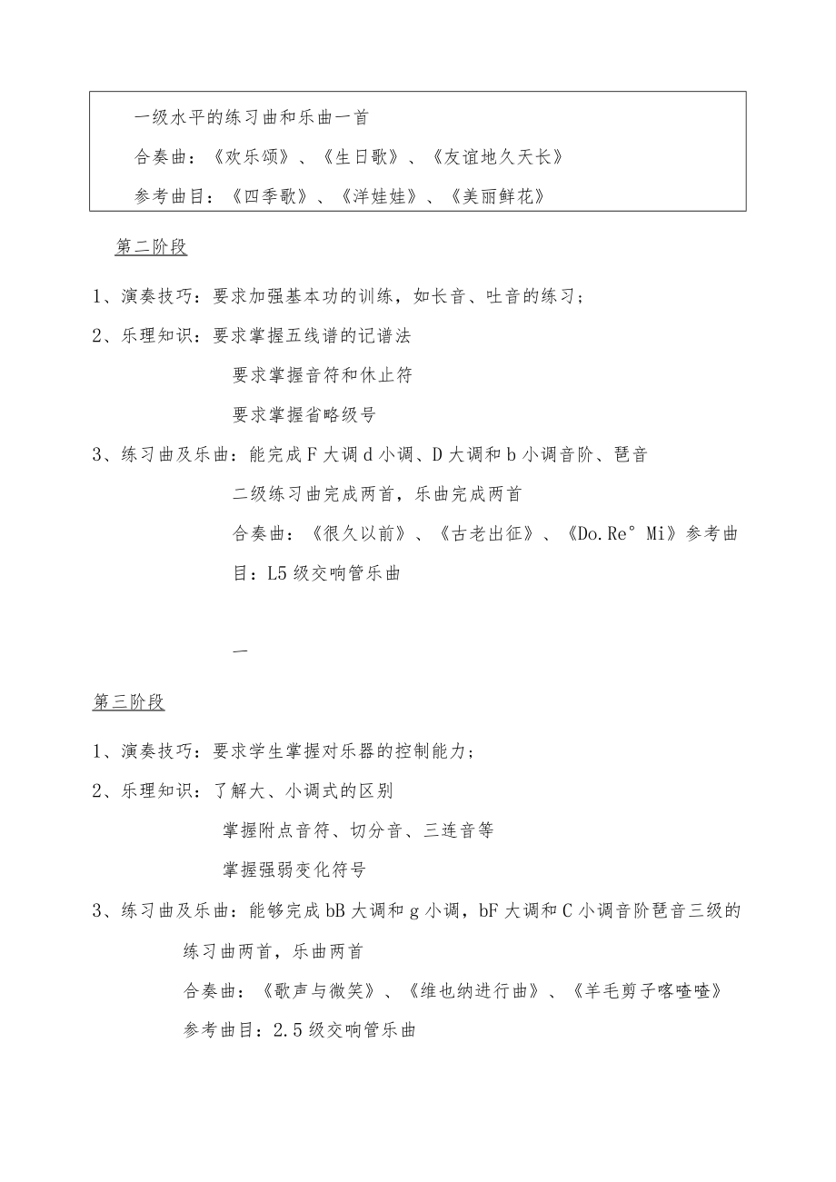 福州第十一中学校园管乐团培训方案.docx_第2页