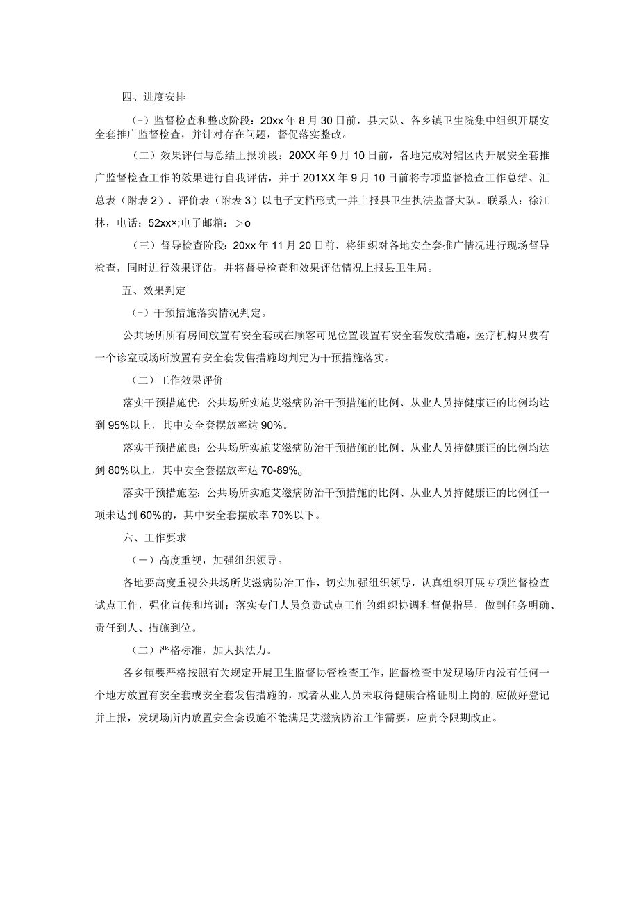 公共场所安全套推广情况专项监督检查工作方案...docx_第2页