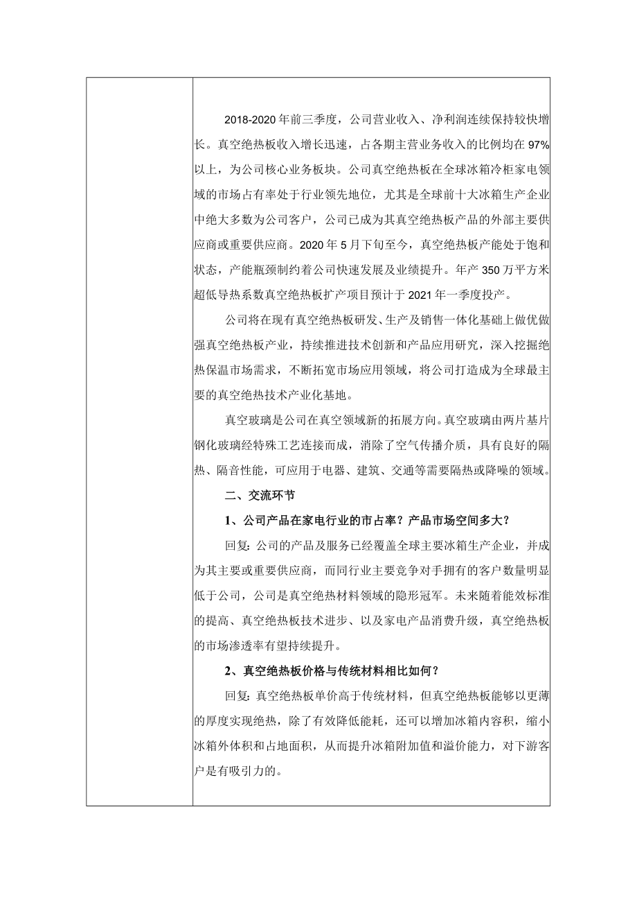 福建赛特新材股份有限公司投资者关系活动记录表.docx_第2页