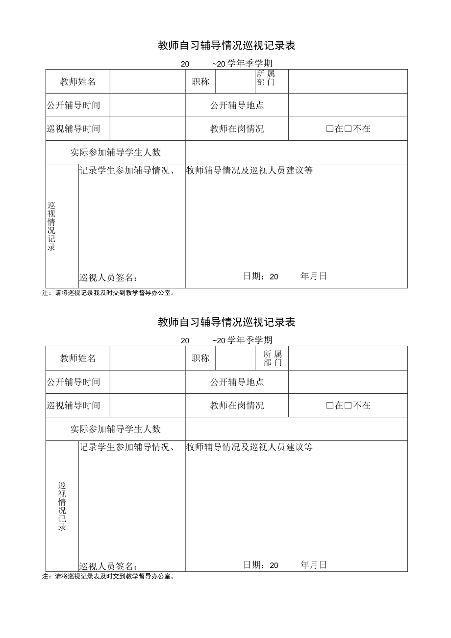 教师自习辅导情况巡视记录表.docx_第1页