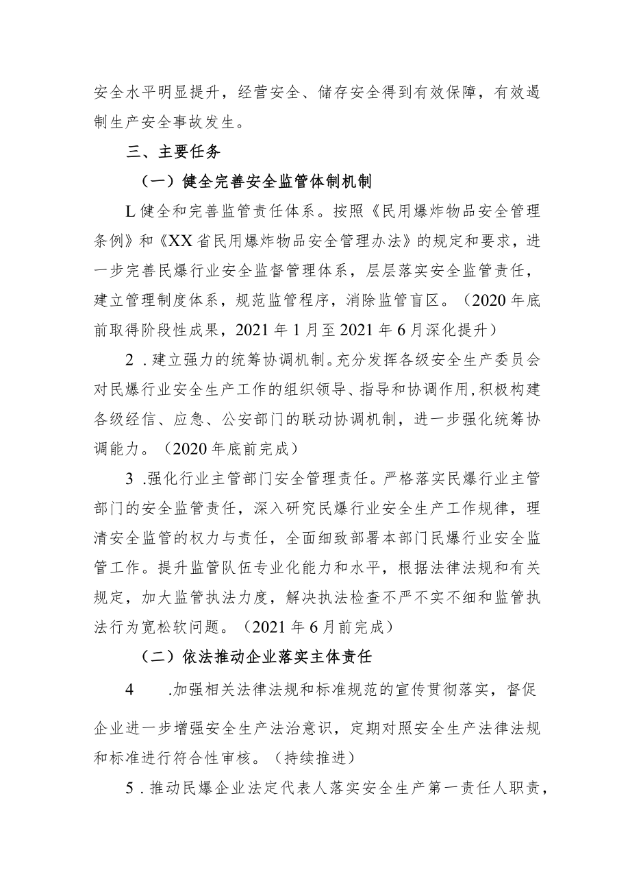 XX市民爆行业安全生产专项整治三年行动实施方案.docx_第2页