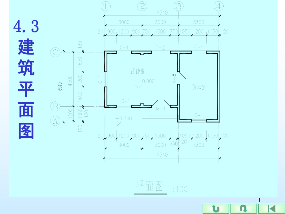 建筑施工平面图的绘制方法0.ppt_第1页