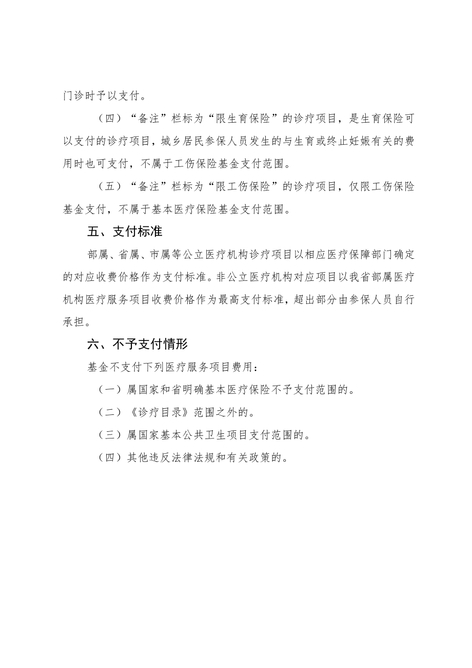 《吉林省基本医疗保险、工伤保险和生育保险诊疗项目及医疗服务设施项目目录（2022年）》.docx_第3页