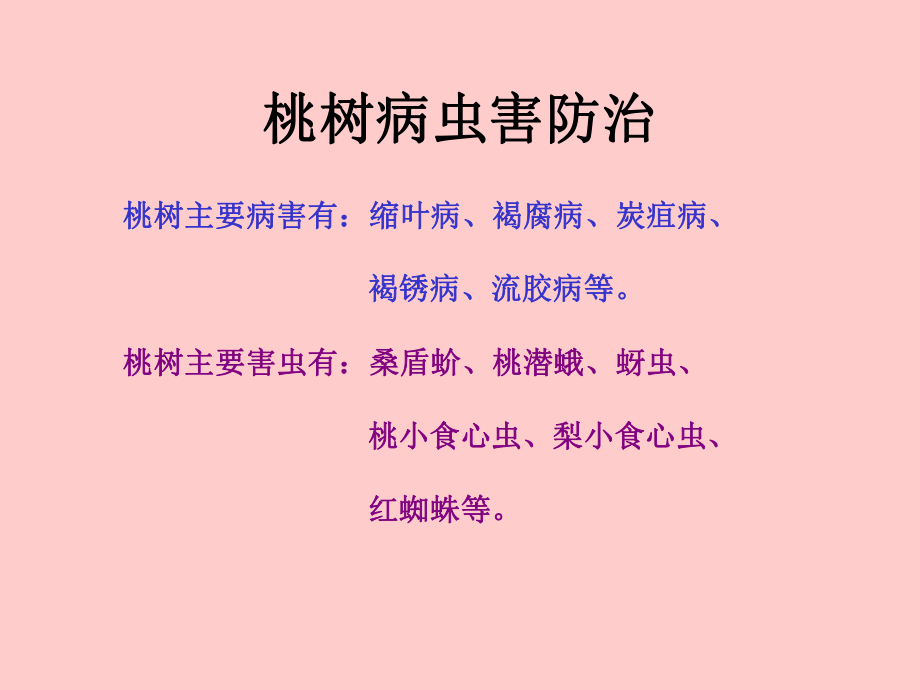 桃树病虫害防治技术.ppt_第1页