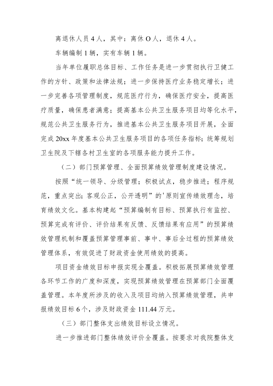 卫生院项目绩效评价报告.docx_第2页