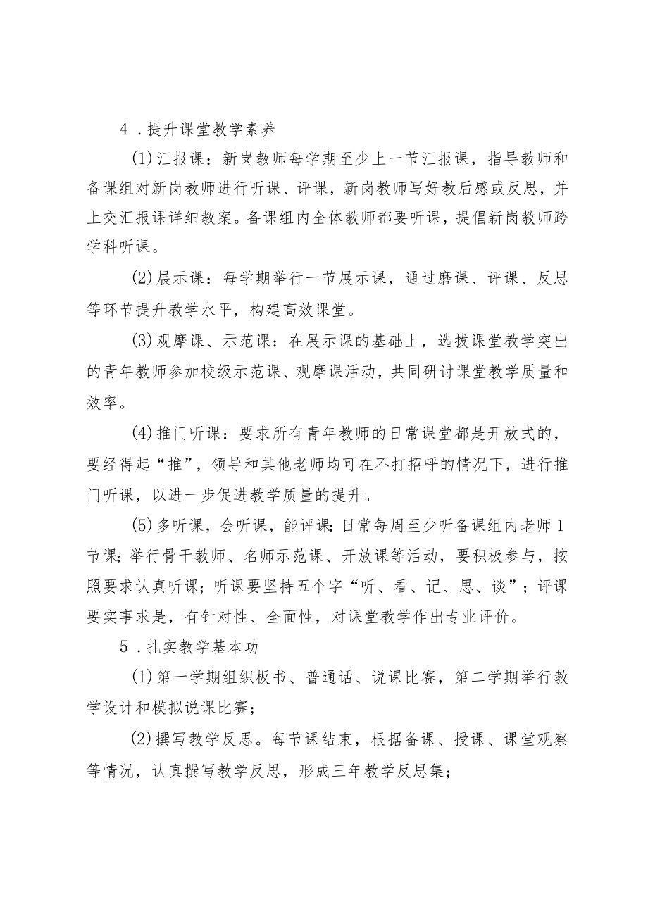 某某学校青年教师培养工程实施方案.docx_第3页