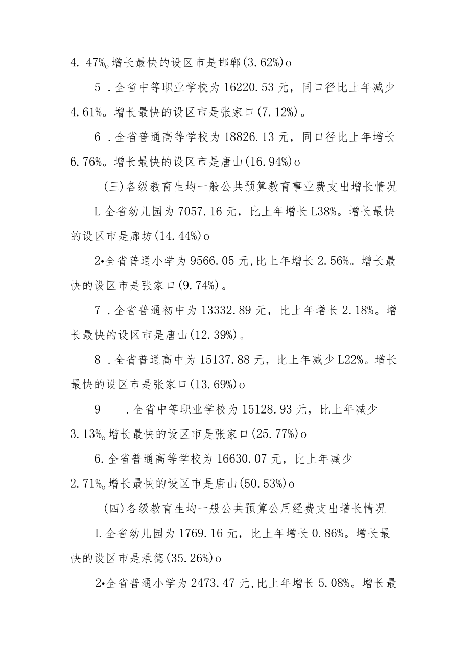河北省2021年全省教育经费执行情况统计.docx_第2页