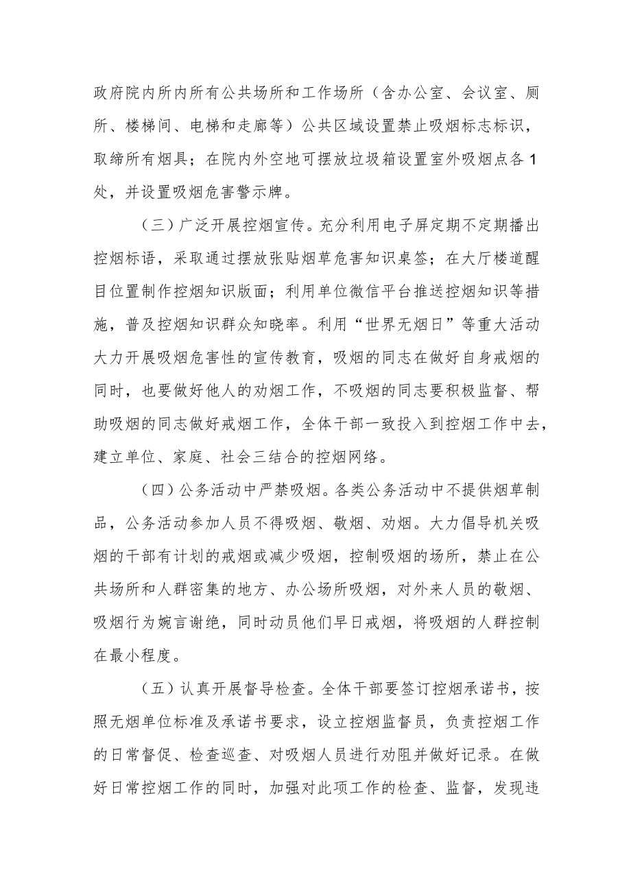 无烟单位创建工作实施方案.docx_第2页