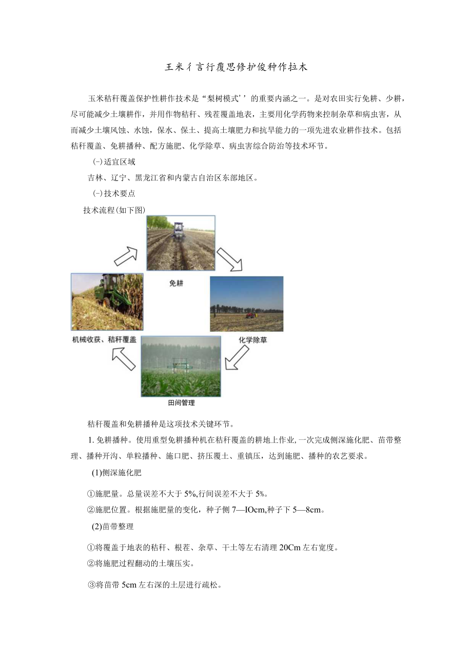 玉米秸秆覆盖保护性耕作技术.docx_第1页