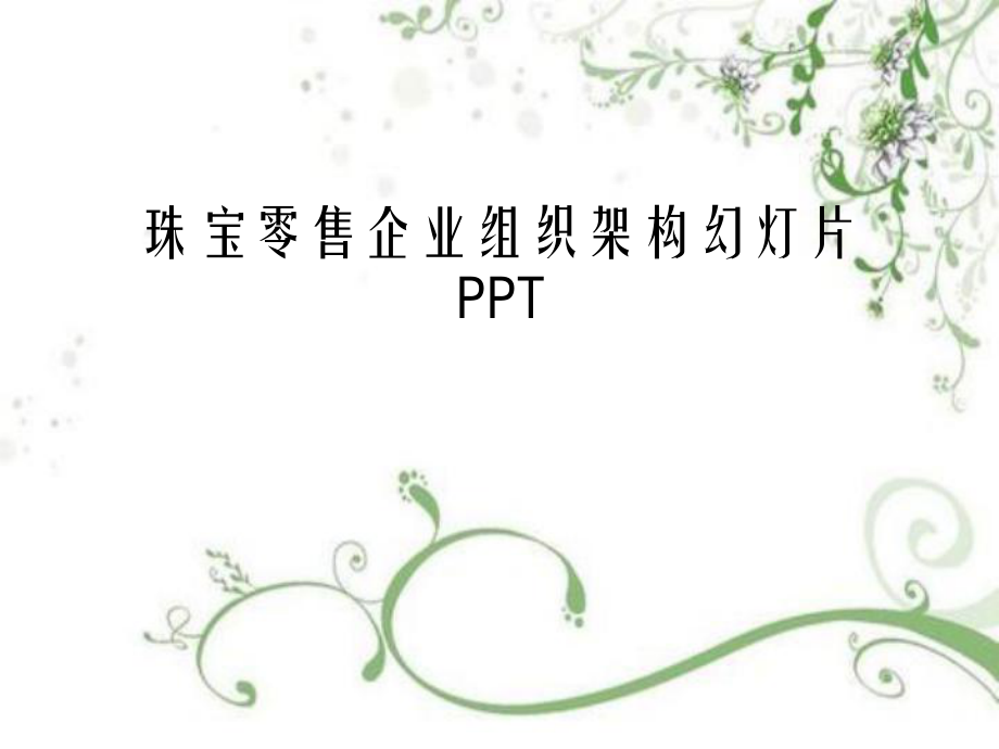 珠宝零售企业组织架构幻灯片PPT.ppt_第1页