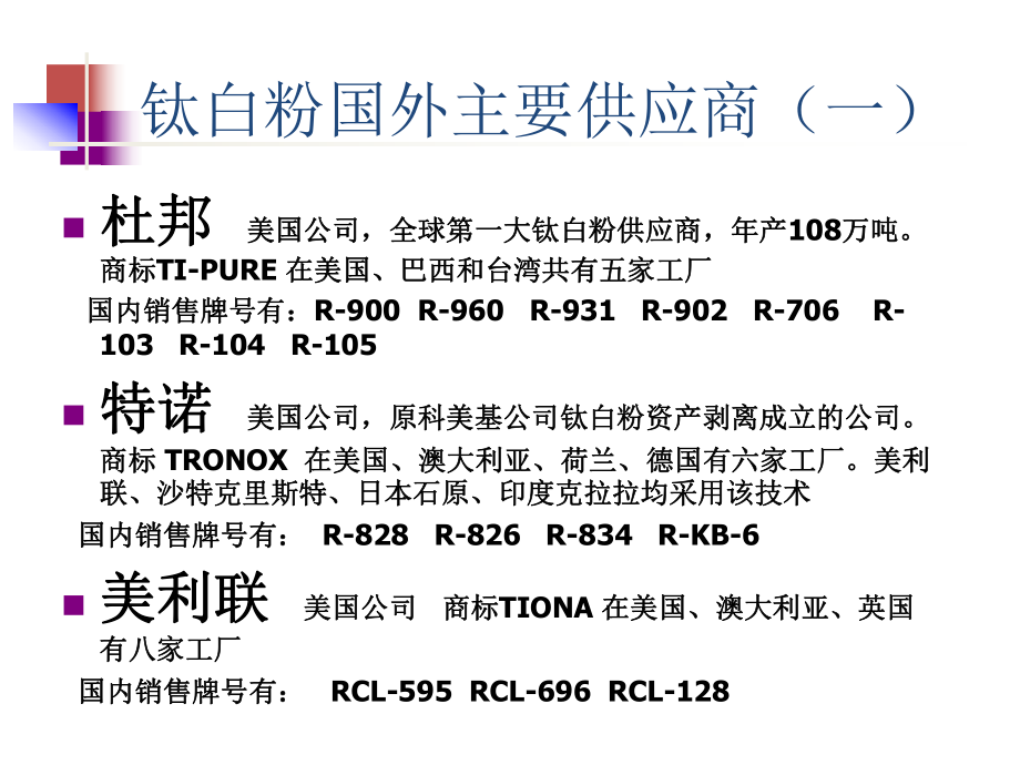 进口钛白粉市场分析.ppt_第3页