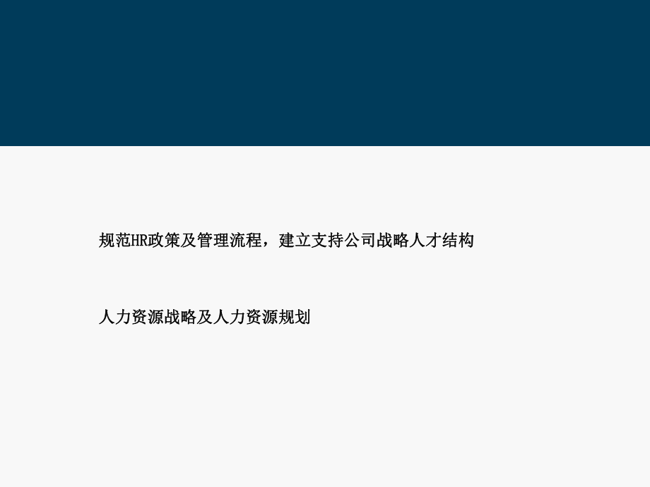 软件公司人力资源战略及人力资源规划.ppt_第1页