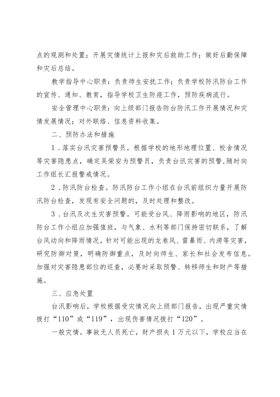 XX学校防台风应急预案.docx_第2页