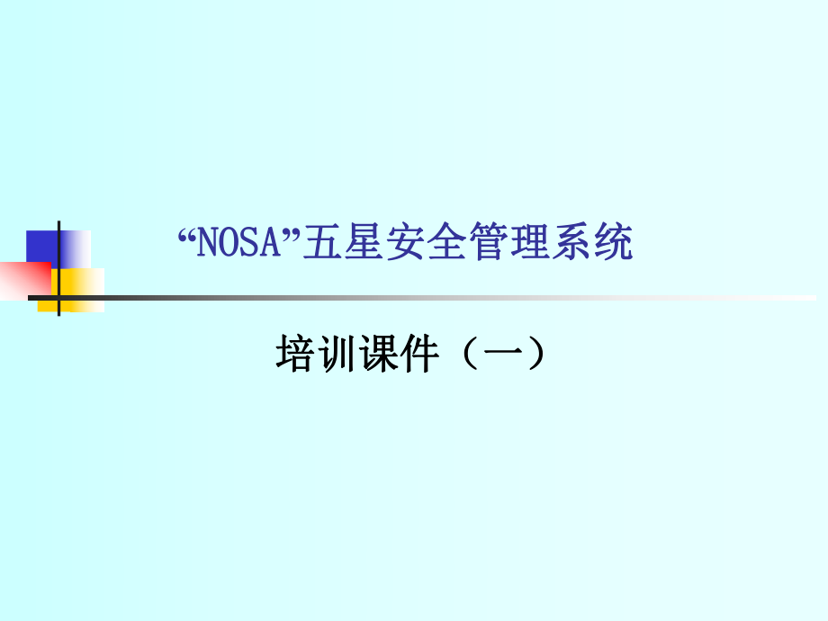 NOSA管理培训(课件1).ppt_第1页