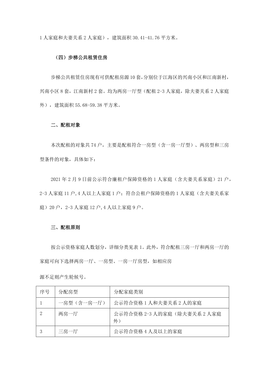 转2021年度江门市蓬江区、江海区第一次公共租赁住房配租方案.docx_第2页