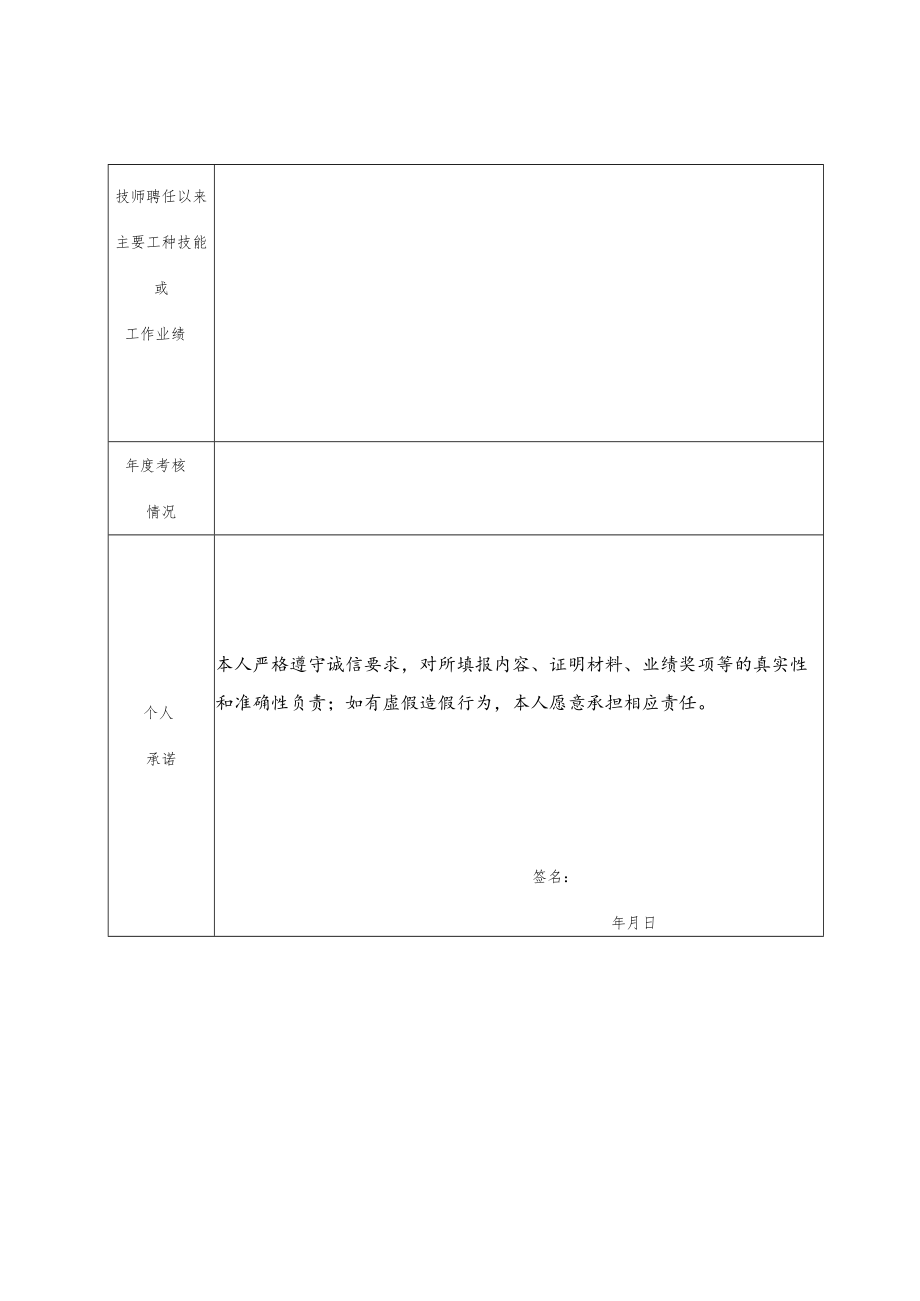 福建省机关事业单位工勤人员高级技师评审申报表.docx_第2页