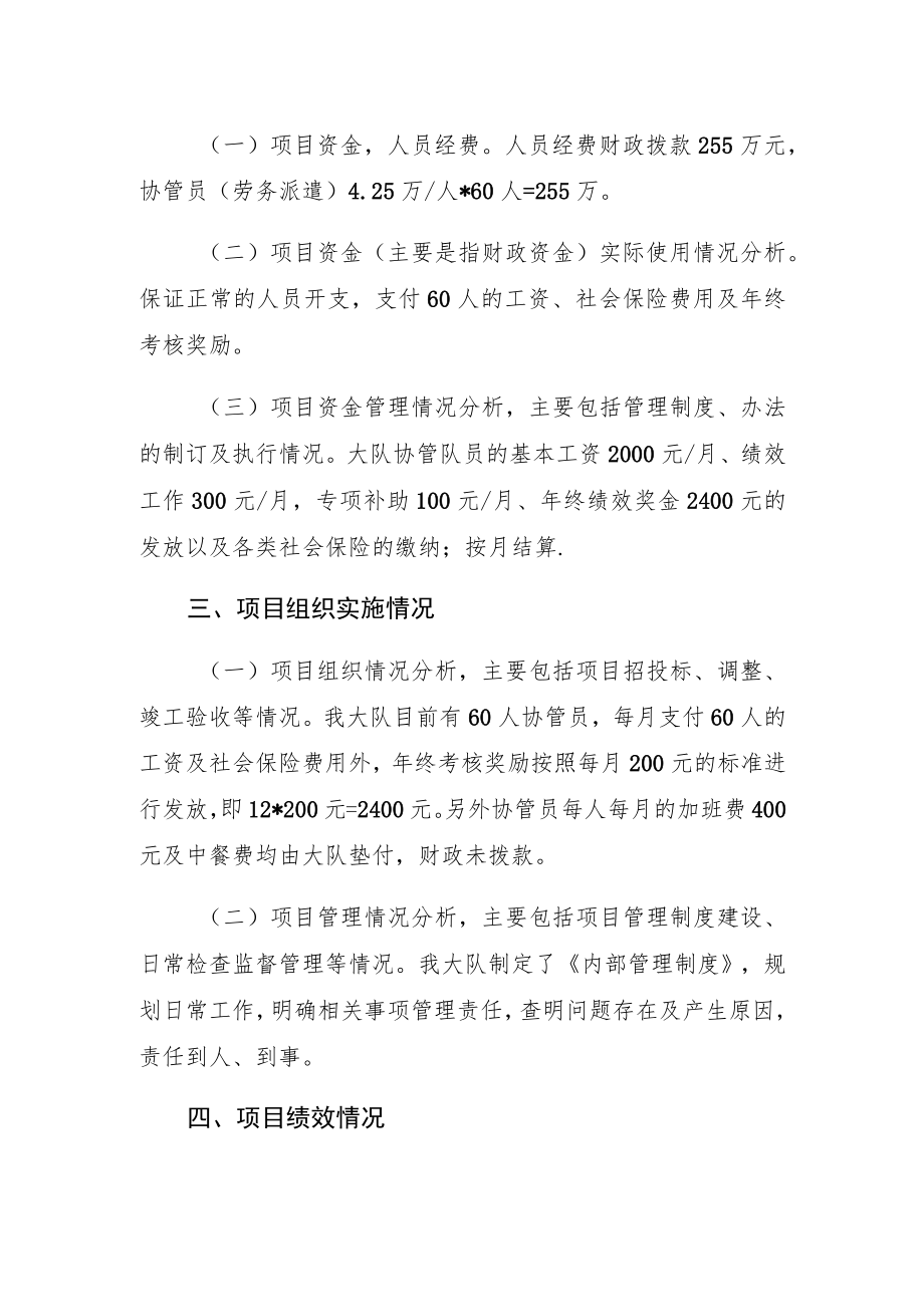 芦淞区拆除违法建筑综合管理大队专项资金绩效自评报告.docx_第3页