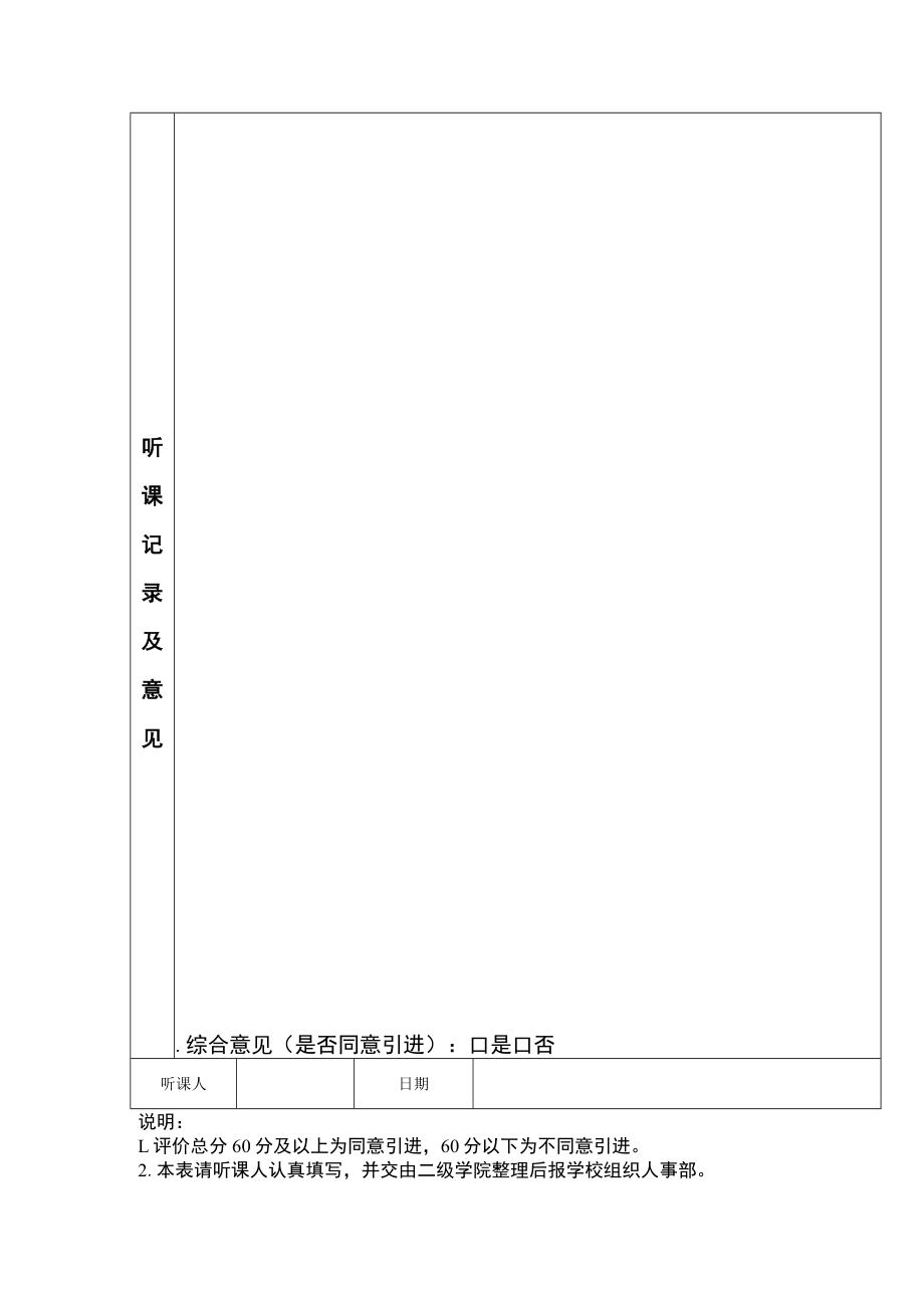 江门职业技术学院听课记录表.docx_第2页