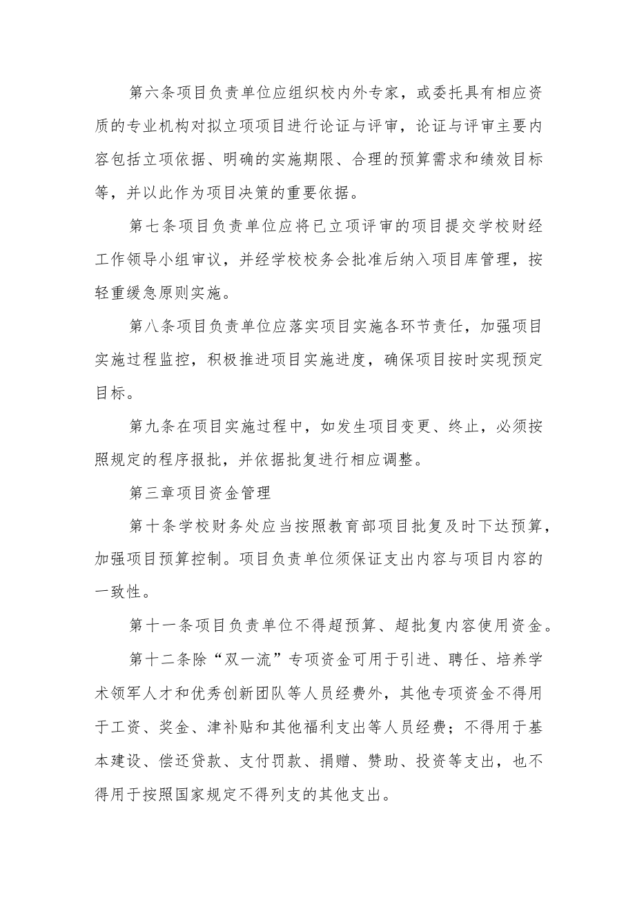 大学财政专项资金管理办法.docx_第2页