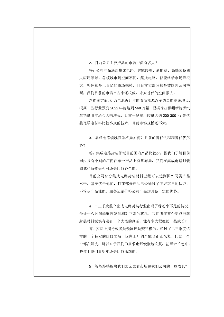 烟台德邦科技股份有限公司投资者关系活动记录表.docx_第2页