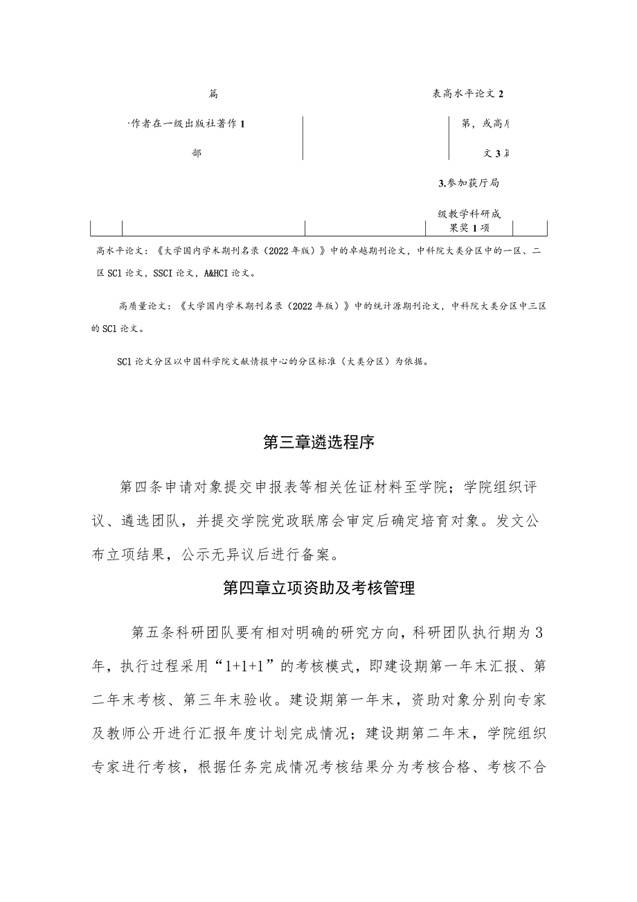 学院科研团队培育项目实施办法（试行）.docx_第3页