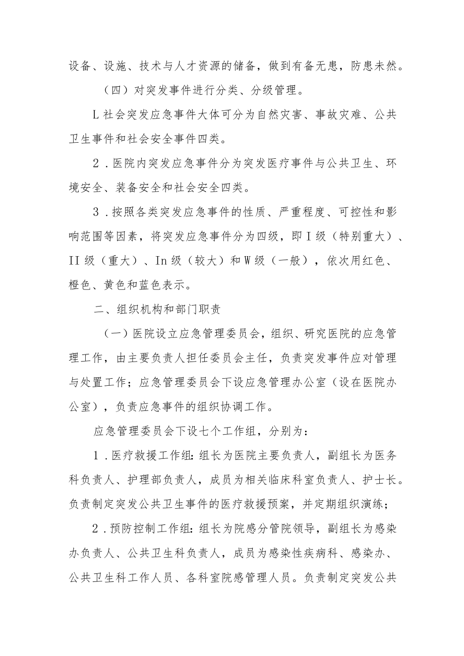 医院突发公共卫生事件应急处理预案.docx_第2页