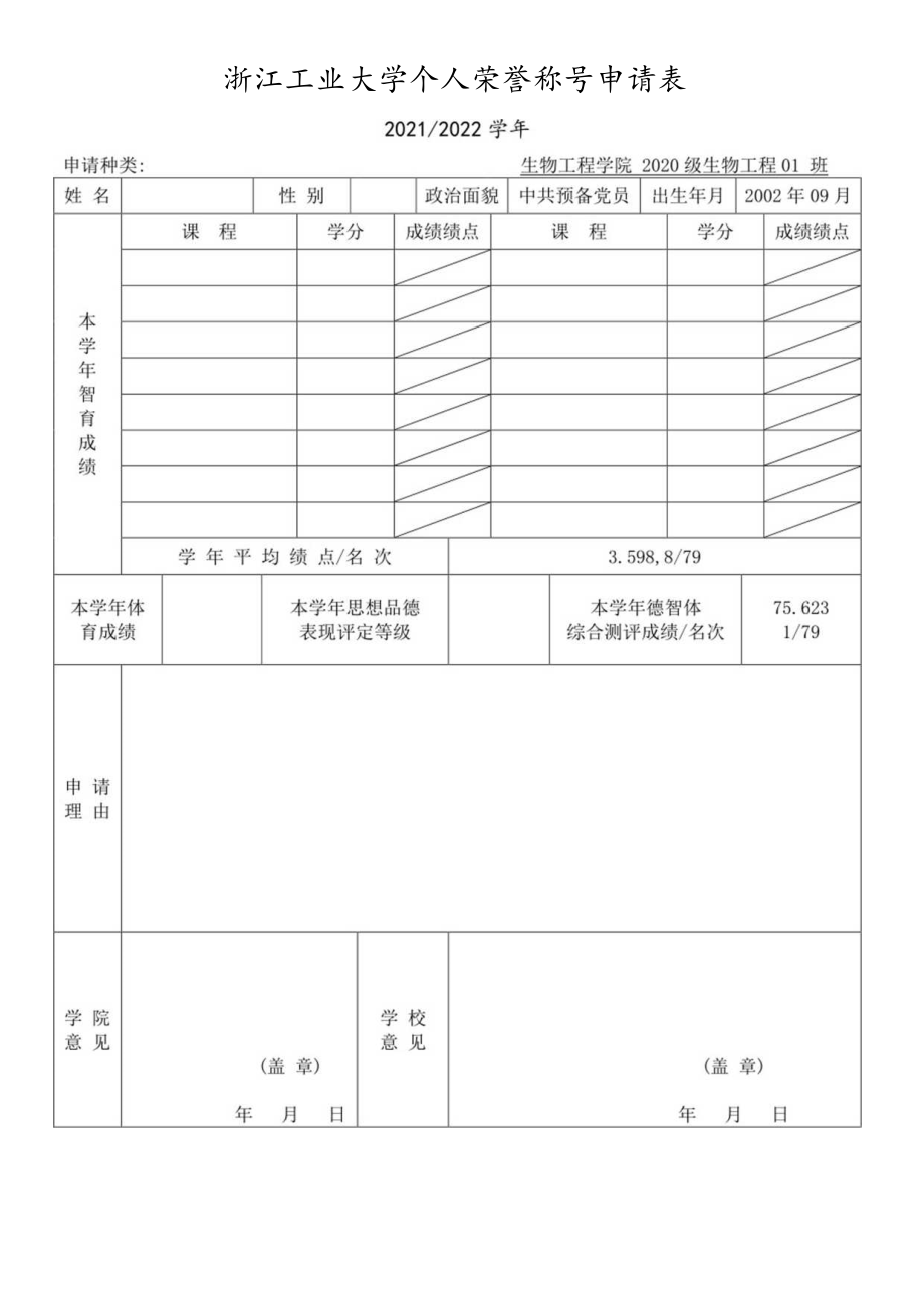 浙江工业大学单项奖学金申请0212022学年.docx_第2页