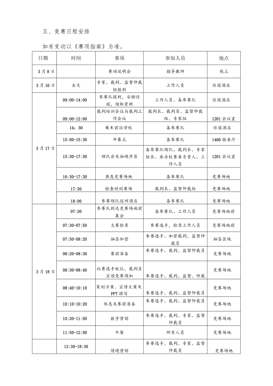 市场营销赛项竞赛方案-2023年河南省高等职业教育技能大赛竞赛方案.docx_第3页