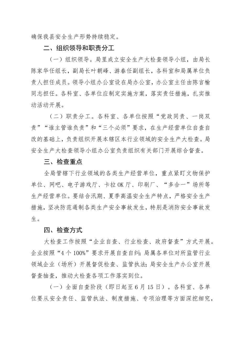 罗源县科技文体局安全生产大检查工作实施方案.docx_第2页