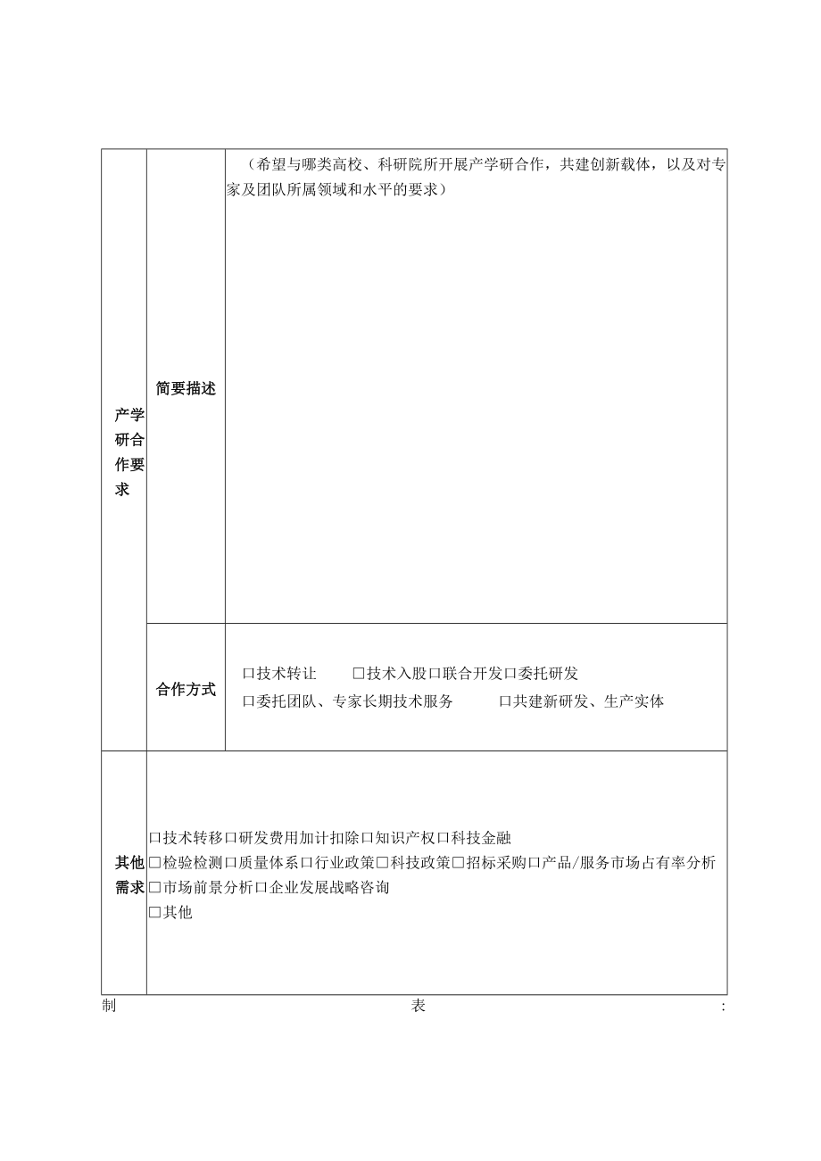 企业技术需求表.docx_第2页