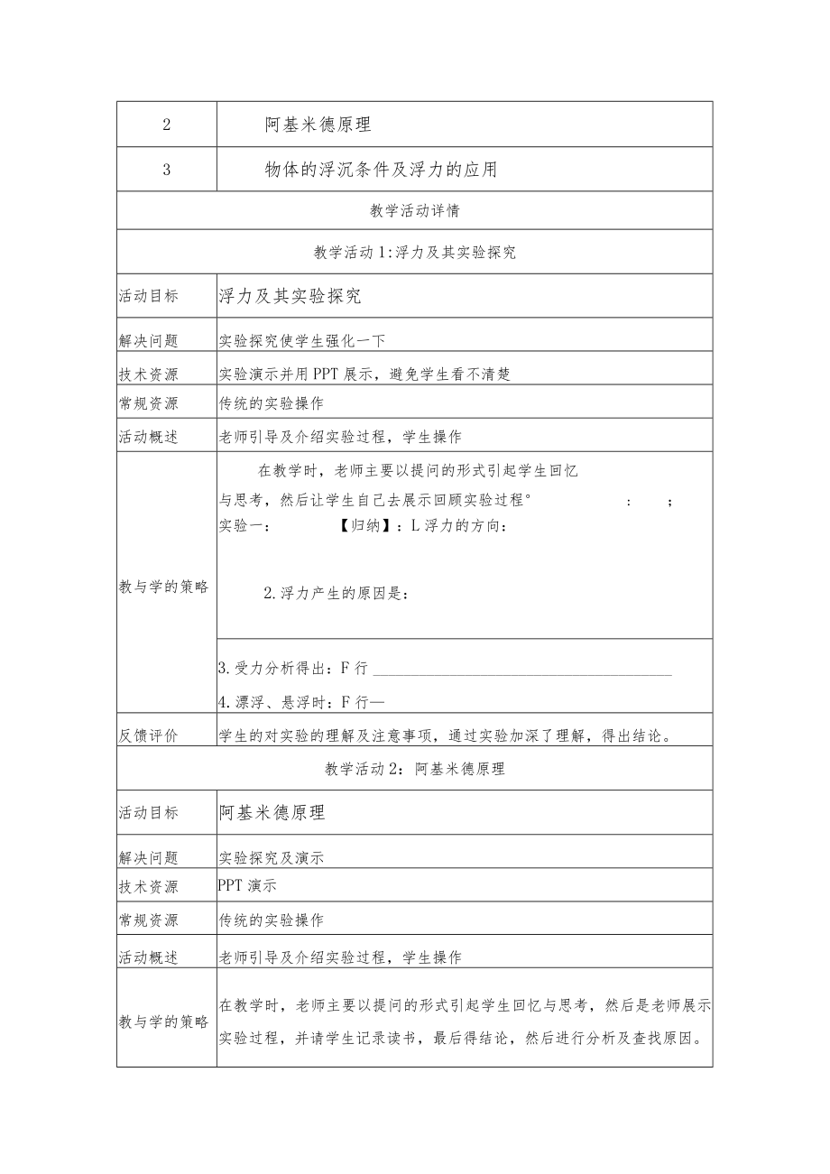 初三总复习《浮力》 教学设计.docx_第2页