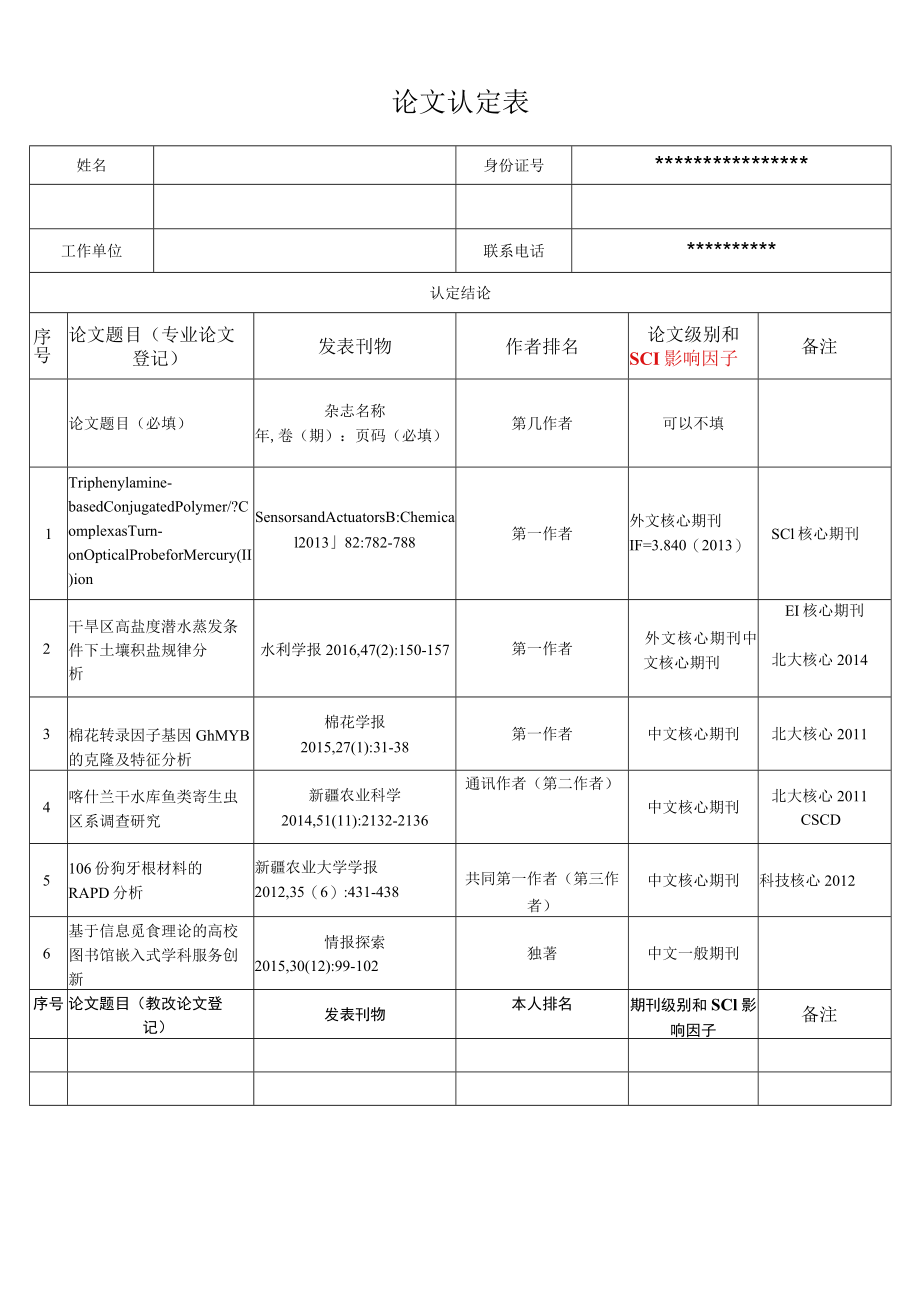 论文认定表.docx_第1页