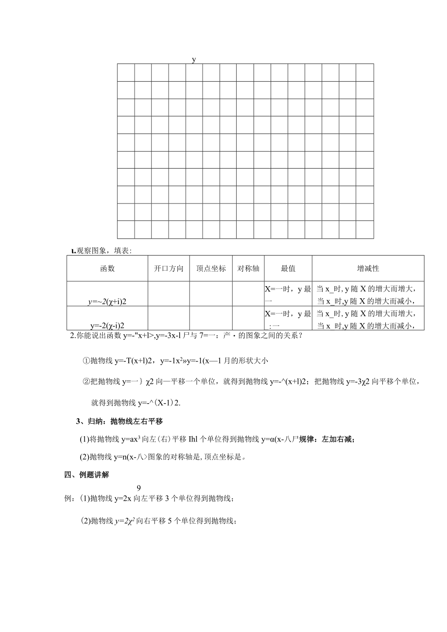 二次函数的图象与性质 教学设计.docx_第2页