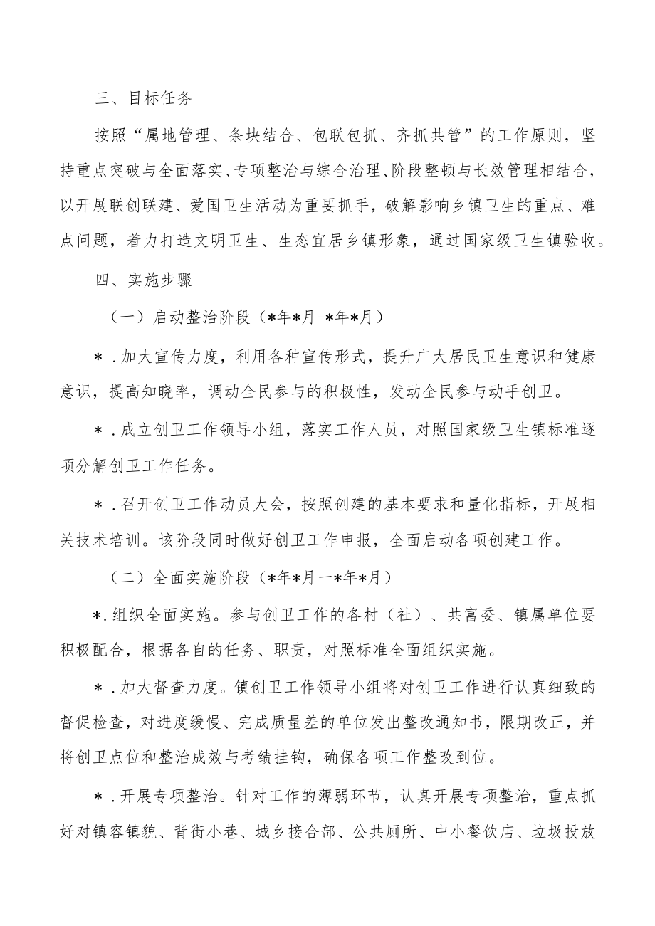 乡镇创建卫生镇工作方案.docx_第2页