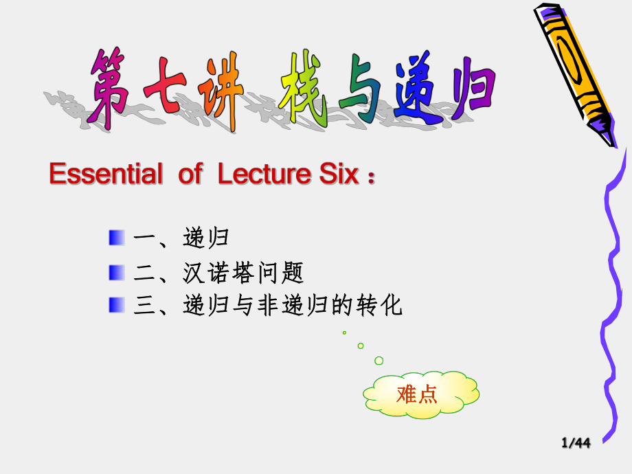 数据结构(C++)递归.ppt_第1页