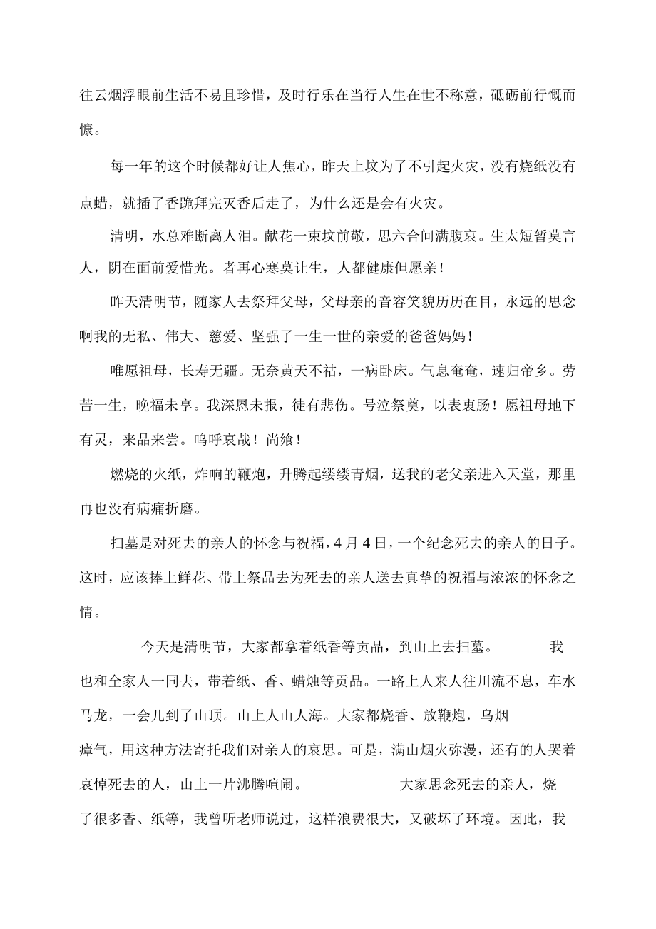 朋友圈上坟的心情说说.docx_第2页