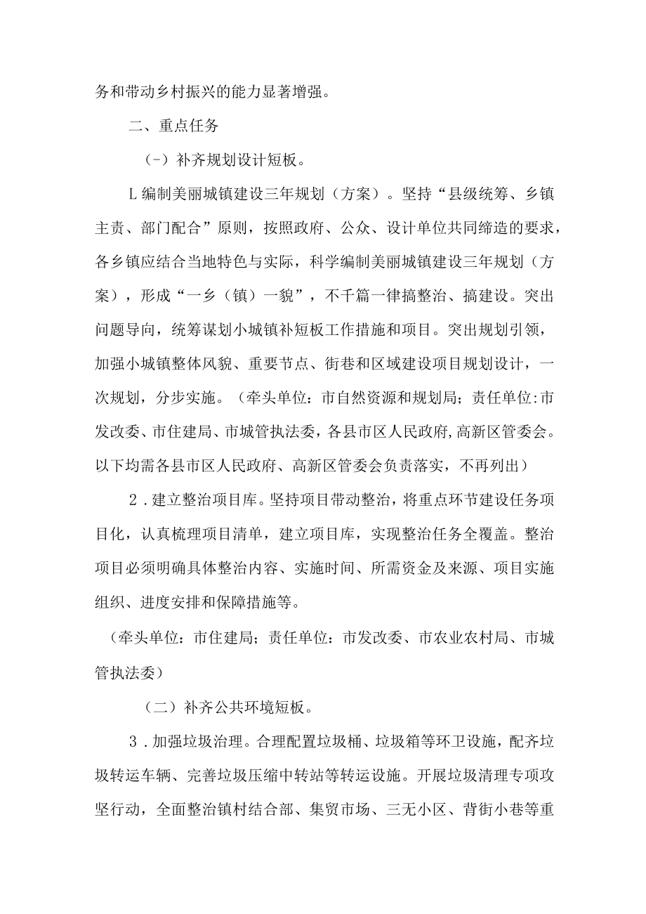 关于加快建设美丽城镇三年行动方案.docx_第2页