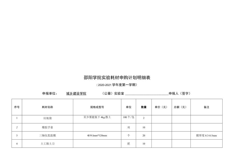 邵阳学院城乡建设学院实验耗材报价表.docx_第2页