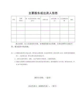 主要股东或出资人信息【模板】.docx