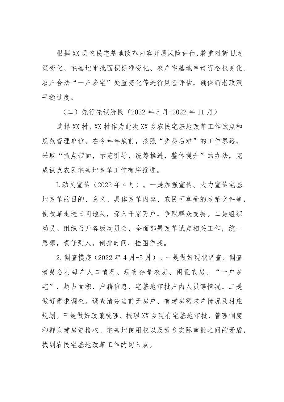 XX乡农村宅基地制度改革工作方案.docx_第3页