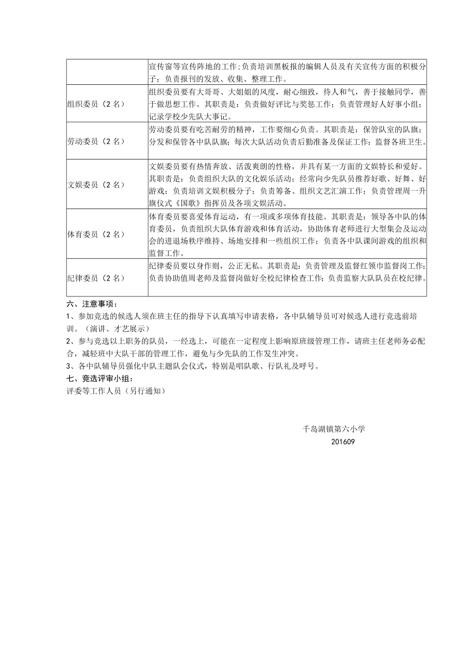 镇六小少先队大队干部竞选方案.docx_第2页