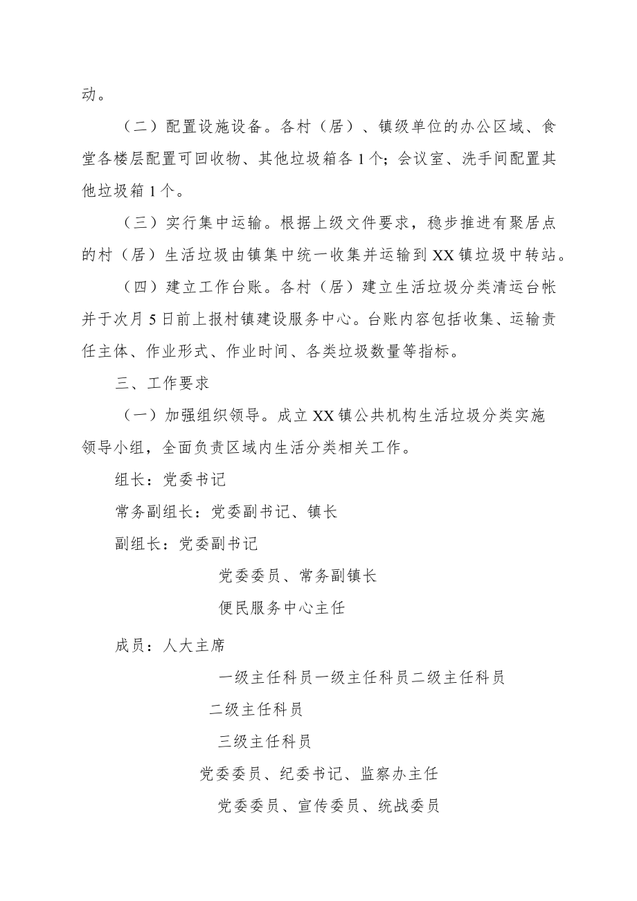 XX镇2022年度垃圾分类工作推进方案.docx_第2页