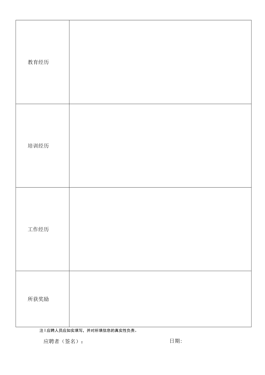 X科技发展有限公司应聘人员报名申请表.docx_第2页