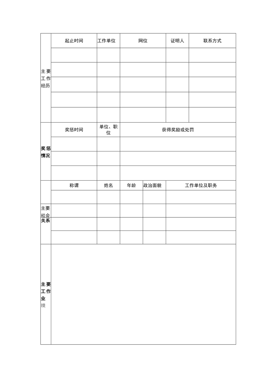 X创新人才服务有限责任公司招聘报名表.docx_第2页