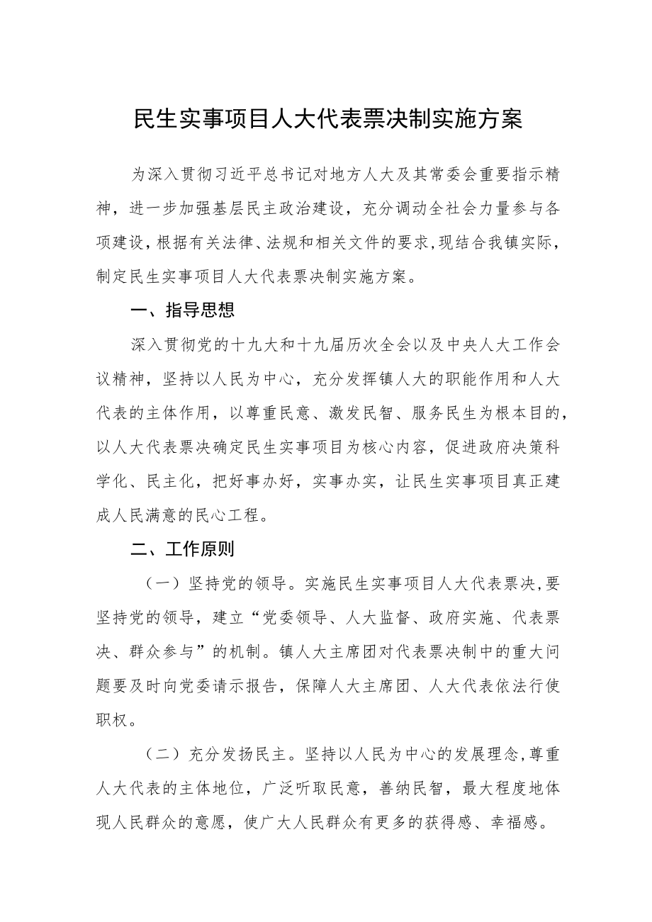 民生实事项目人大代表票决制实施方案.docx_第1页