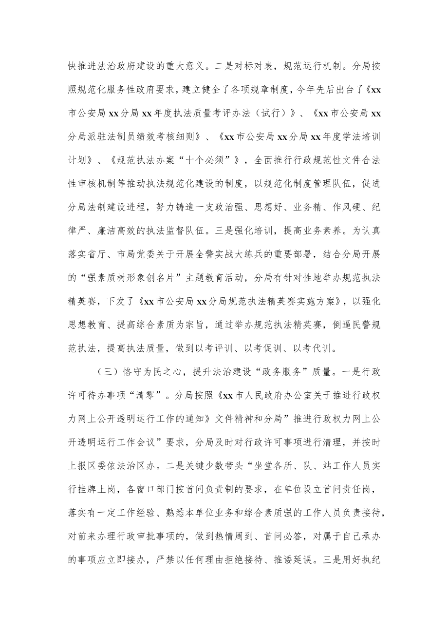 公安分局年度法治政府建设工作报告.docx_第2页