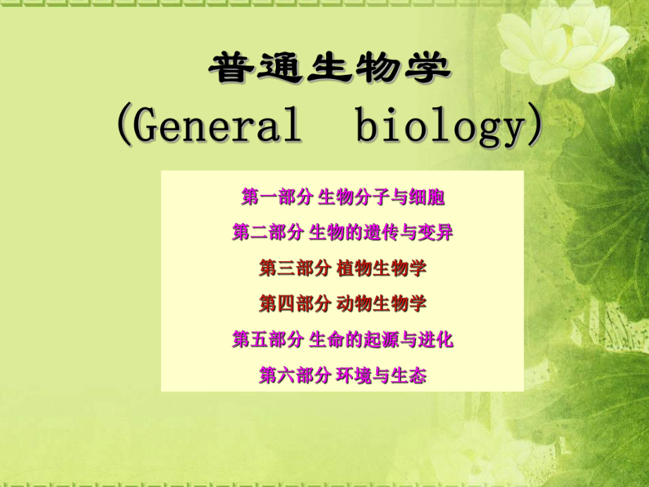 普通生物学绪论.ppt_第1页