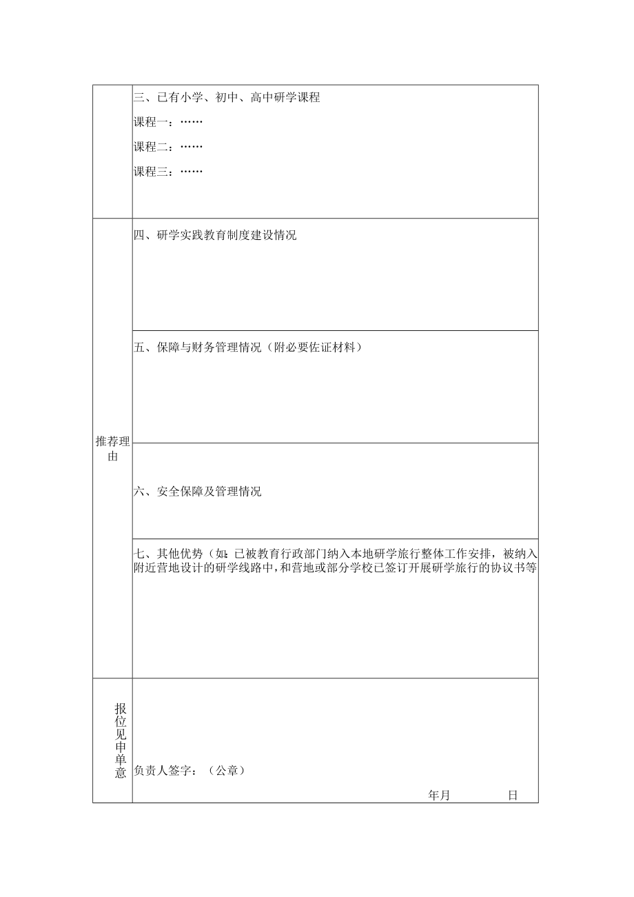 湘西自治州中小学生研学旅行基(营)地申报表.docx_第3页