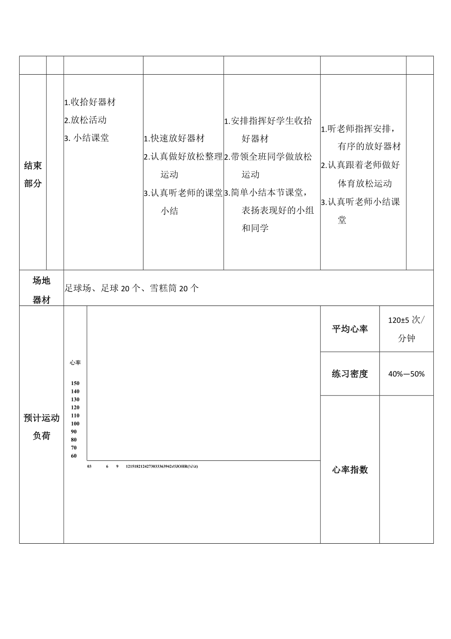 足球课脚内侧传球教案 教学设计.docx_第3页